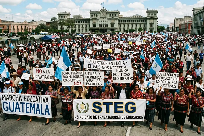 Marchas educativas en guatemala