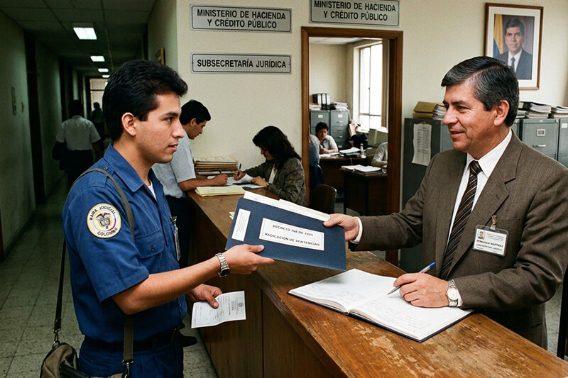 El Decreto 768 del 23 de abril de 1993 reglamenta el procedimiento que debe seguir el Estado colombiano