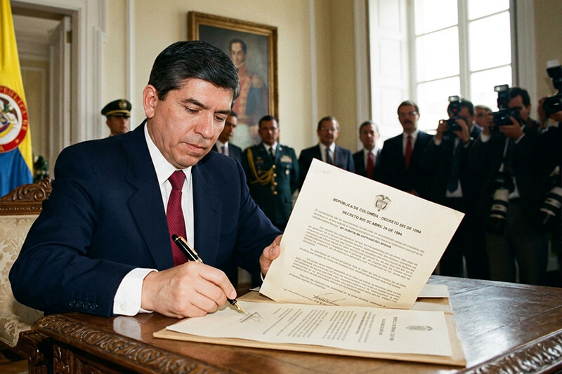 El Decreto 855 de abril 28 de 1994 reglamentó parcialmente la Ley 80 de 1993 en materia de contratación directa por parte de las entidades estatales